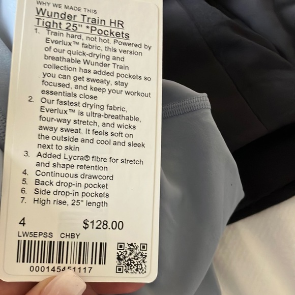 NWT Lululemon Wunder Under Pocketed High Rise Tight 25” - Picture 6 of 6